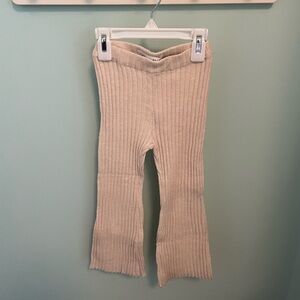Zara Ribbed Knit Flare Leggings